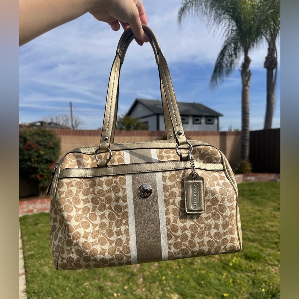 VTG Coach Chelsea Heritage Signature satchel